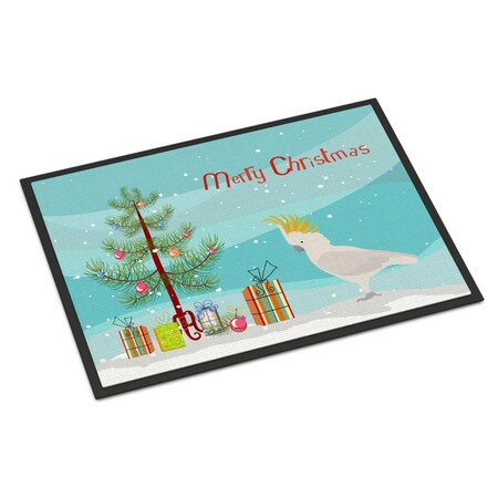 Carolines Treasures 18 x 27 in. Cockatoo Merry Christmas Indoor or Outdoor Mat CK4499MAT